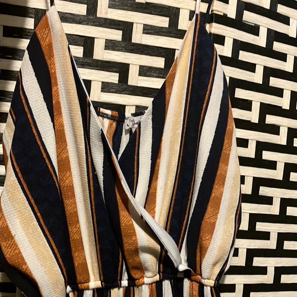 Striped Autumn Jumpsuit